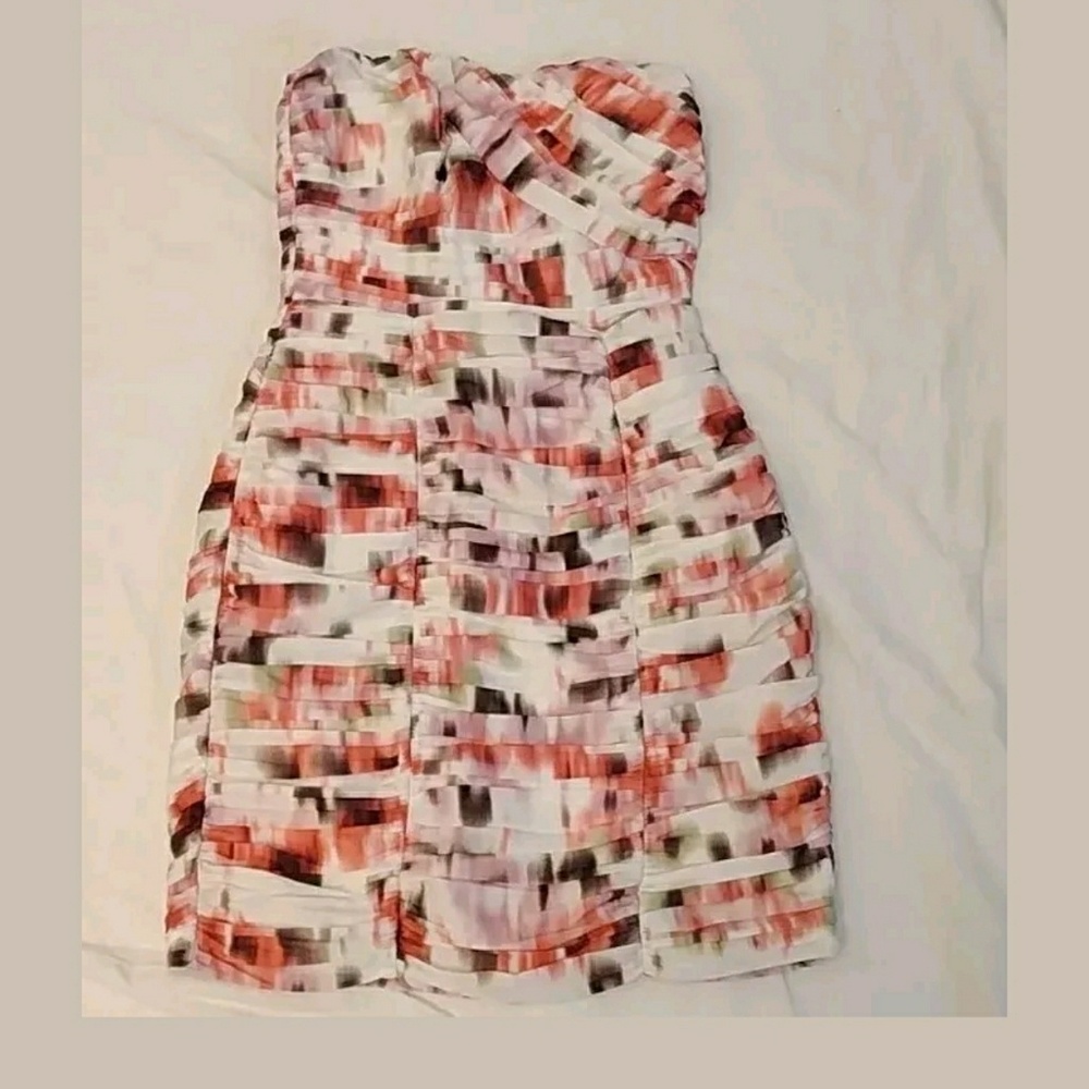 HM Floral Strapless Dress
